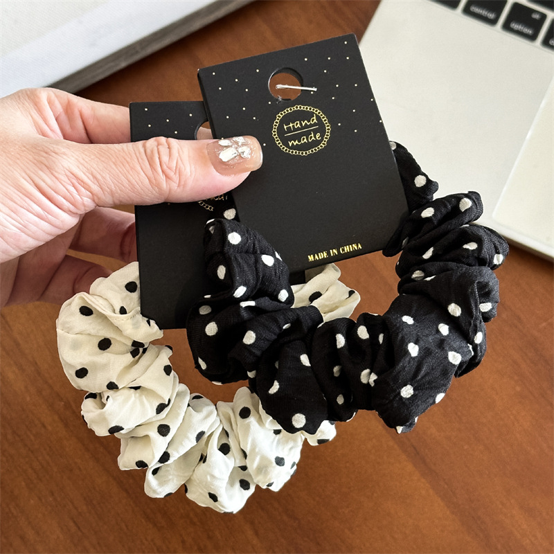 Travel Accessories To Gift - 11 سنتيمتر/14 سنتيمتر نقطة القماش Scrunchies