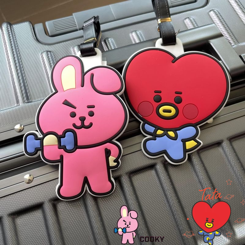 Travel Accessories To Gift - سلسلة مفاتيح كرتونية لطيفة من BT21،