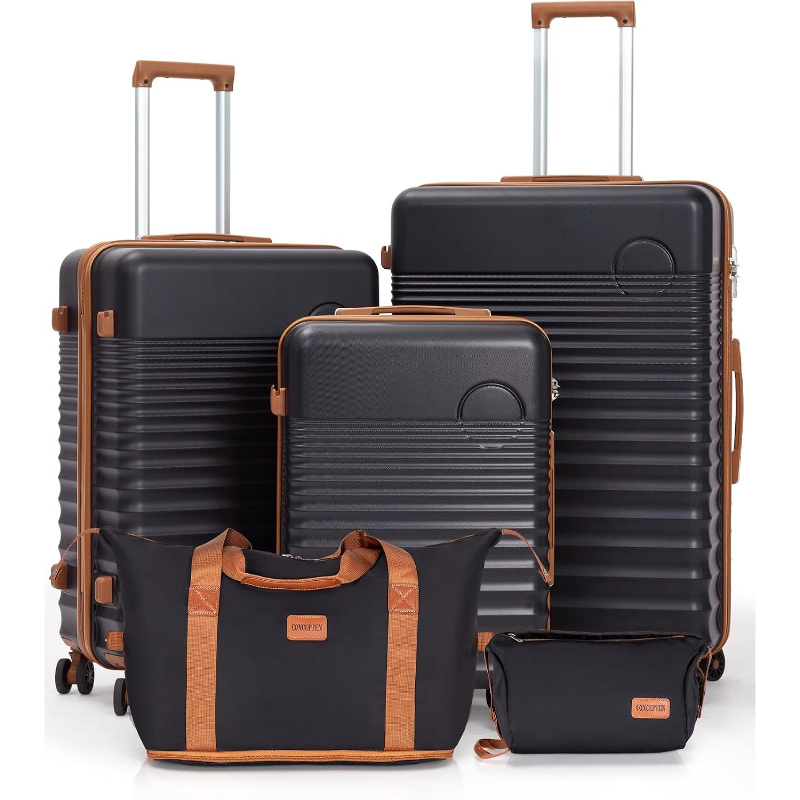 Travel Lock Tsa Approved - مجموعة حقائب سفر صلبة من 5