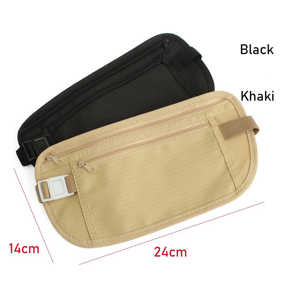 Travel Wallet Slim - حقيبة خصر نحيفة مخفية، حقيبة سفر