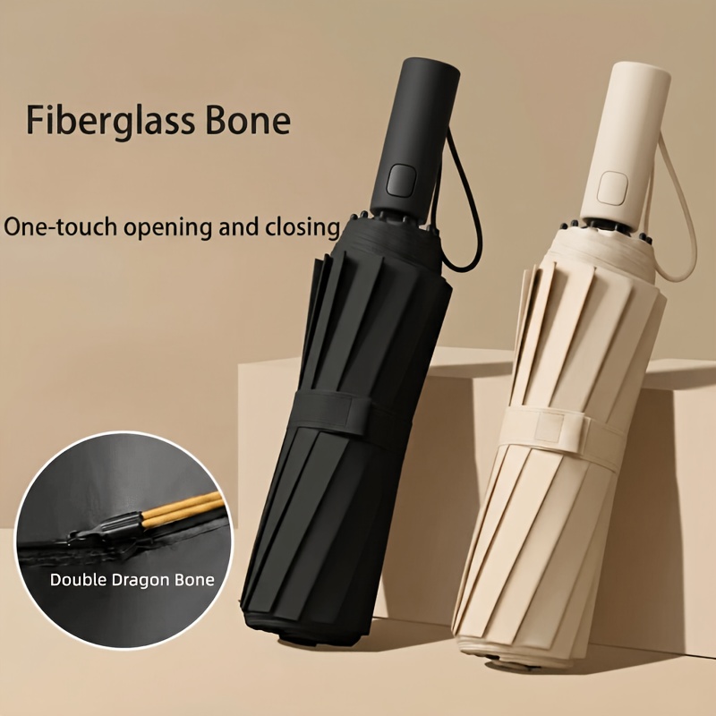 Travel Umbrella Compact - مظلة قابلة للطي تفتح وتغلق تلقائيًا