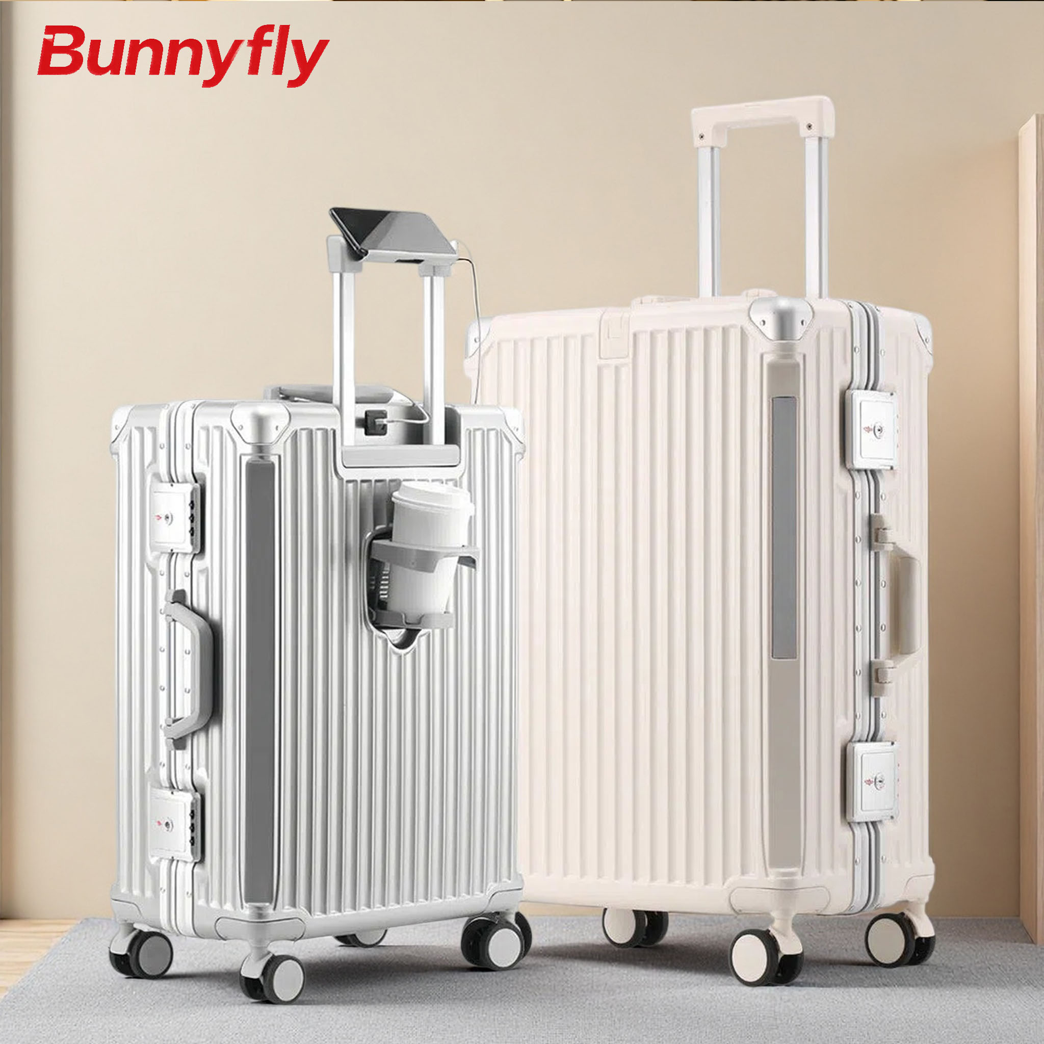 حقيبة سفر BunnyFly 20 24 26 بو - مراجعة Travel Lock Tsa Approved وسعره