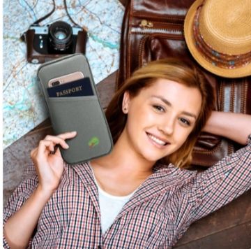 محفظة جواز سفر للسفر مع 12 قسم - مراجعة Travel Wallet Slim وسعره