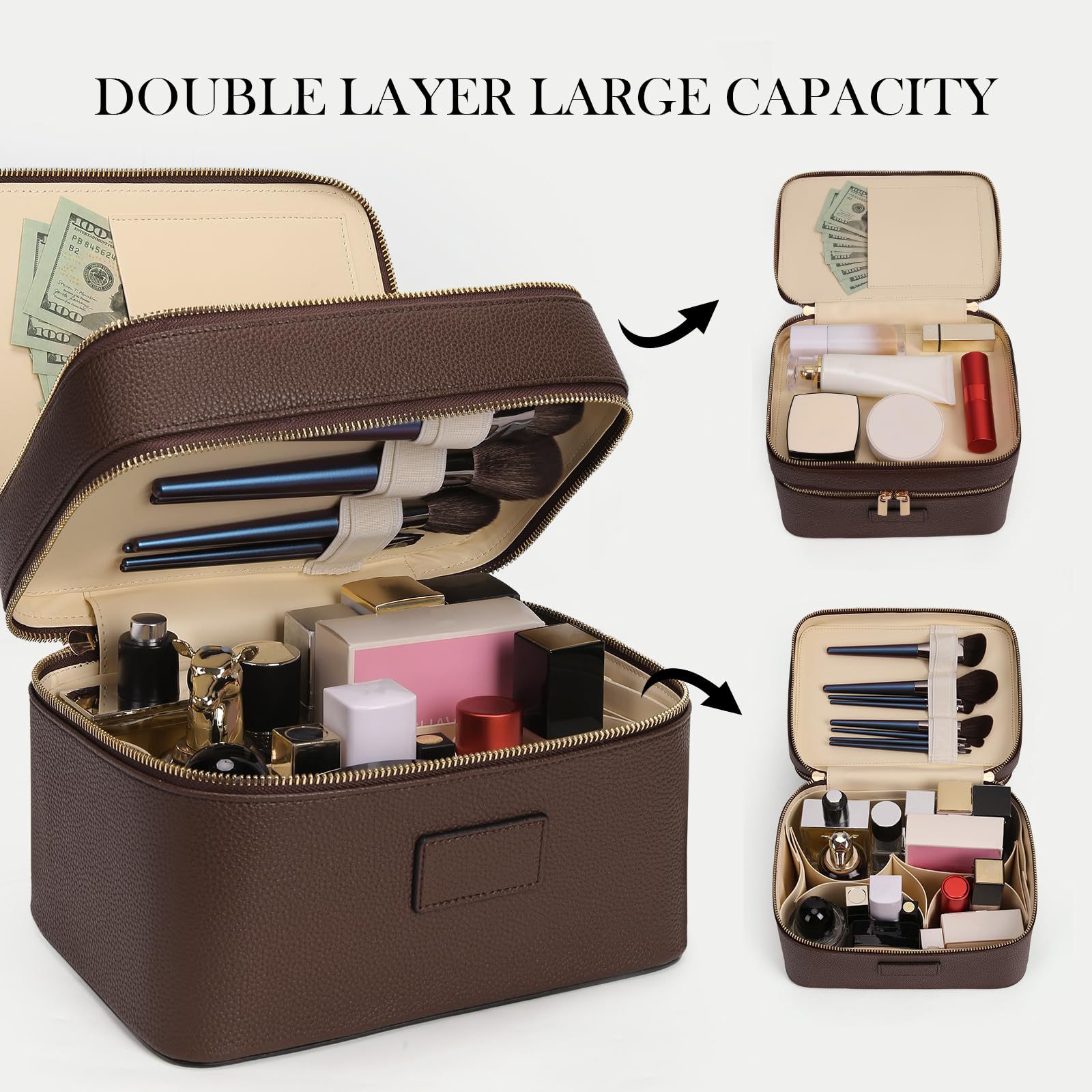 حقيبة مستحضرات تجميل فاخرة كبي - مراجعة Travel Accessories Luxury وسعره