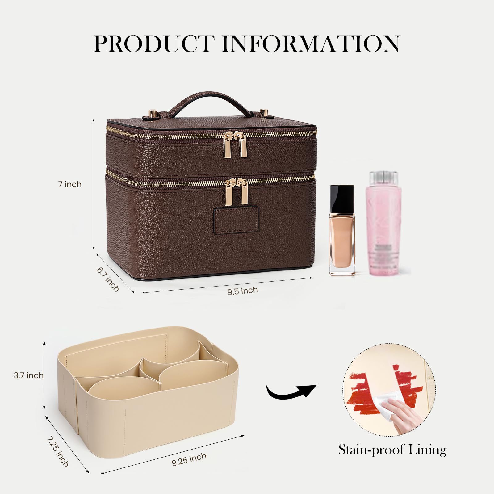 حقيبة مستحضرات تجميل فاخرة كبي - مراجعة Travel Accessories Luxury وسعره