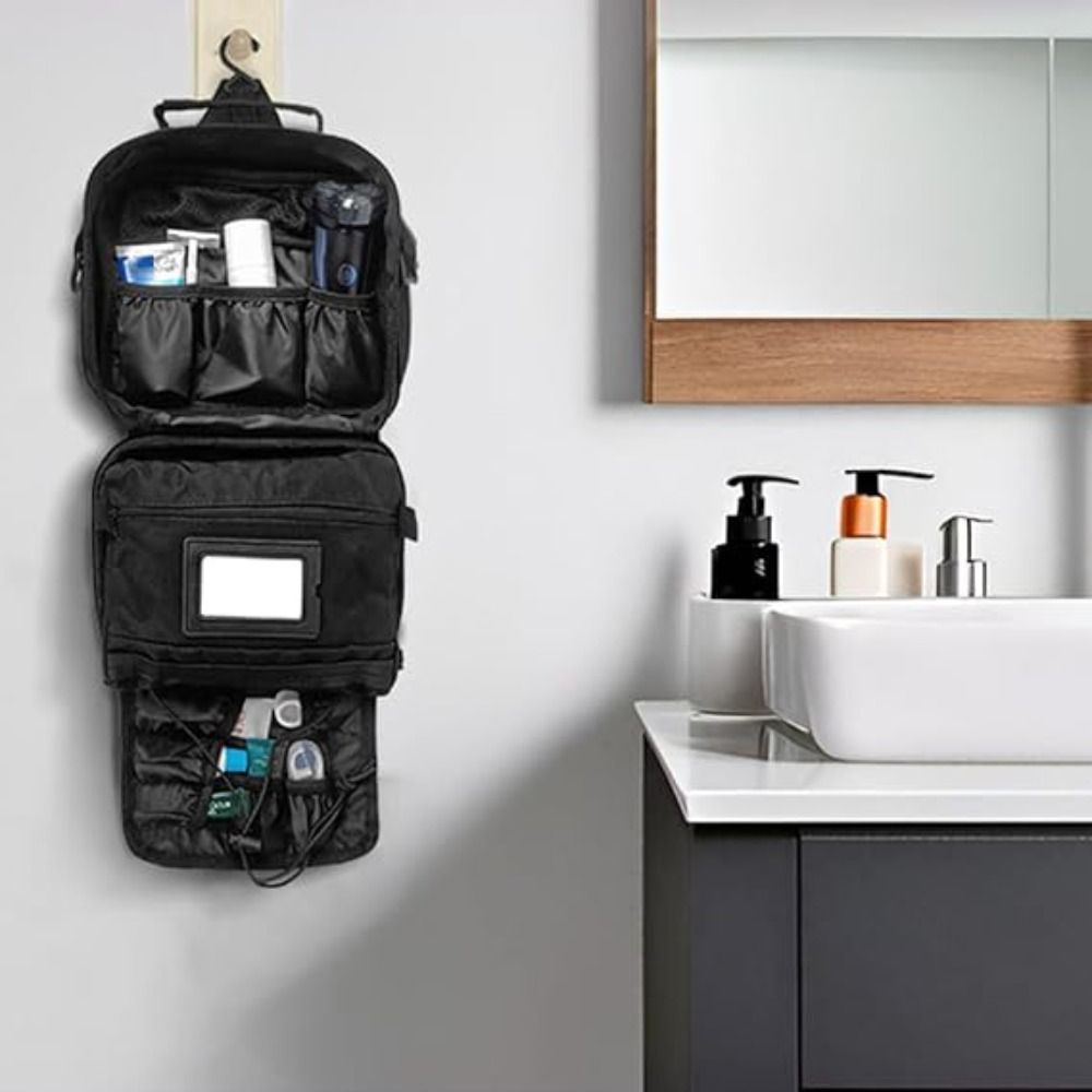 حقيبة مستلزمات الحمام المعلقة  - مراجعة Travel Accessories Kit For Men وسعره