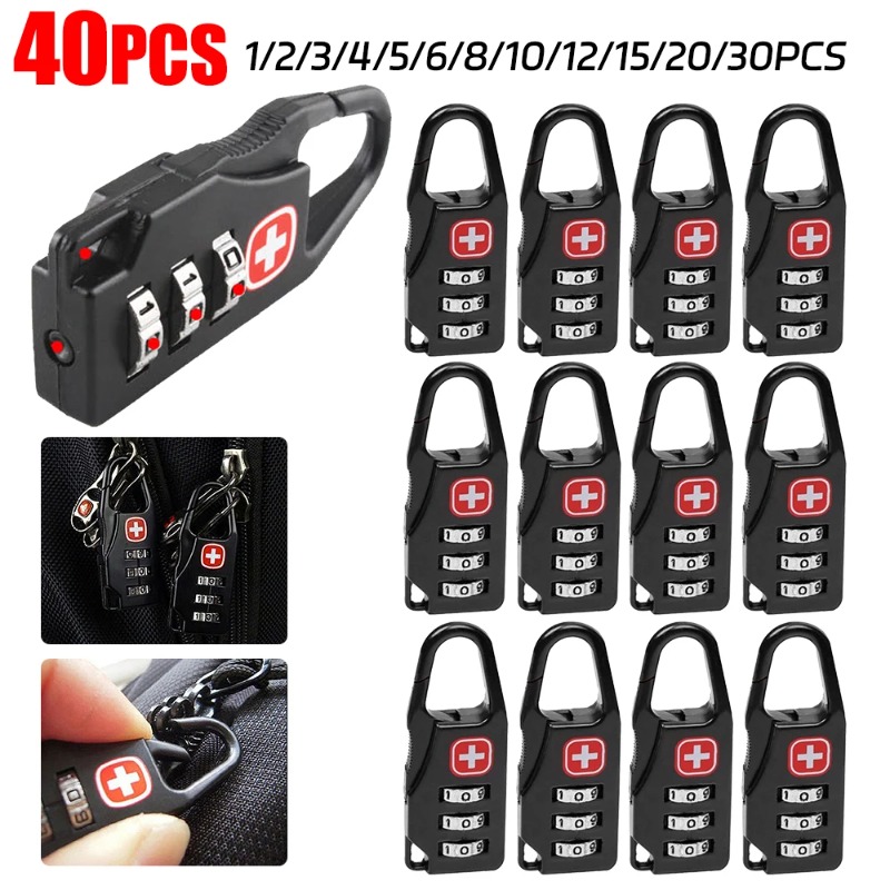 40-1 قطعة قفل أمان صغير برمز ر - مراجعة Travel Lock Tsa Approved وسعره