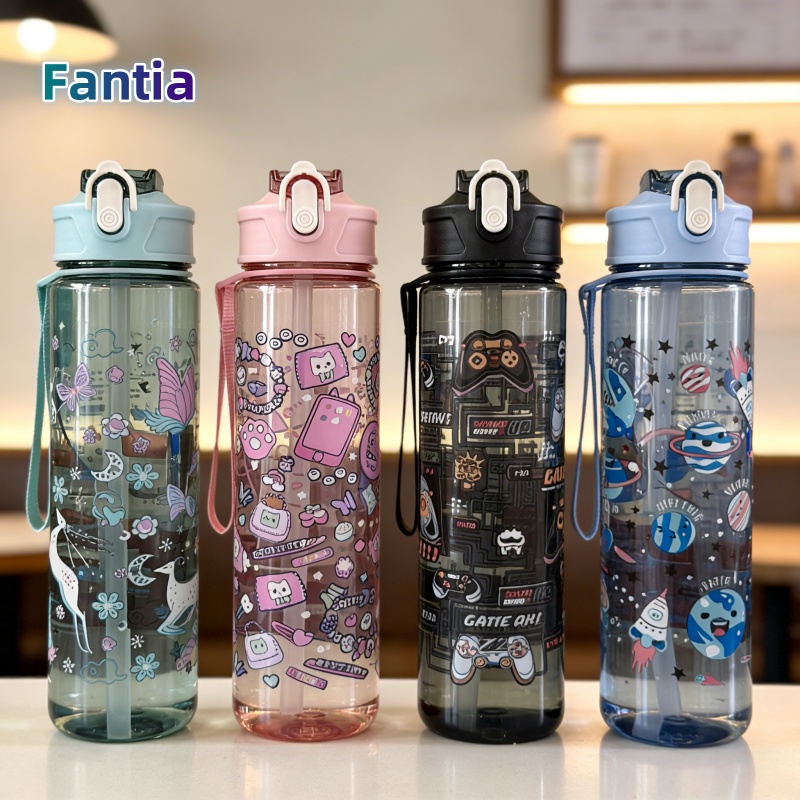 مريحة 750 مللي زجاجة ماء مطبوع - مراجعة Travel Accessories Bottles وسعره