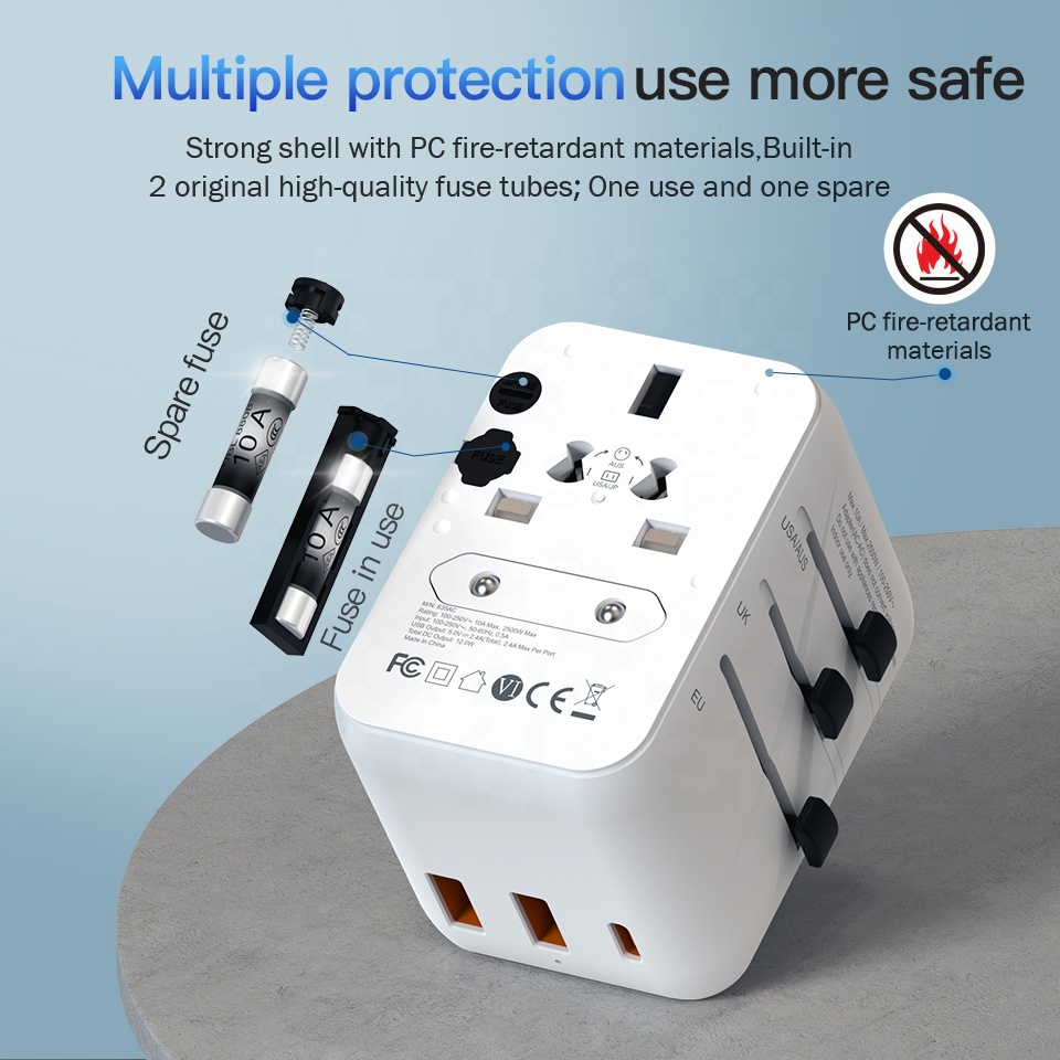 شاحن جداري متعدد المنافذ من نو - مراجعة Travel Adapter Universal وسعره