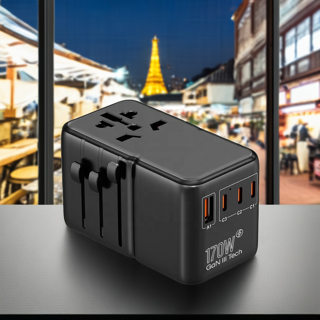 شاحن عالمي متعدد المنافذ بقوة  - مراجعة Travel Adapter Universal وسعره