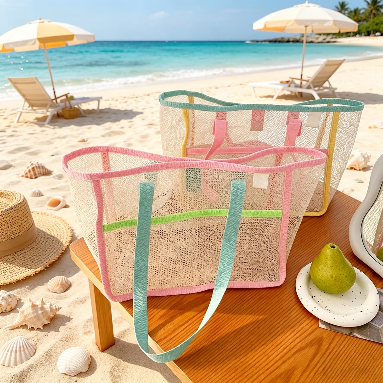 حقائب شاطئ نسائية ملونة قابلة  - مراجعة Travel Accessories وسعره