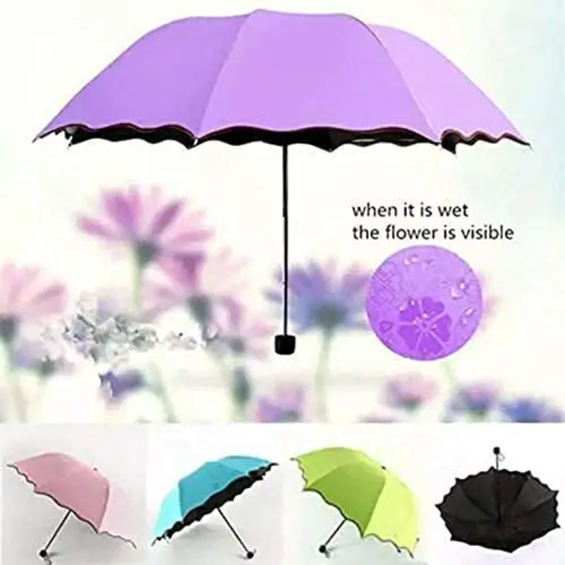 مظلة سحرية متغيرة الألوان بتصم - مراجعة Travel Umbrella Compact وسعره