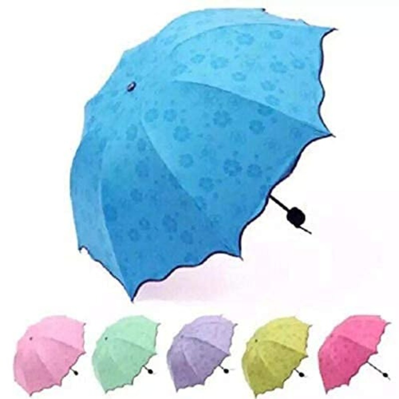 مظلة سحرية متغيرة الألوان بتصم - مراجعة Travel Umbrella Compact وسعره