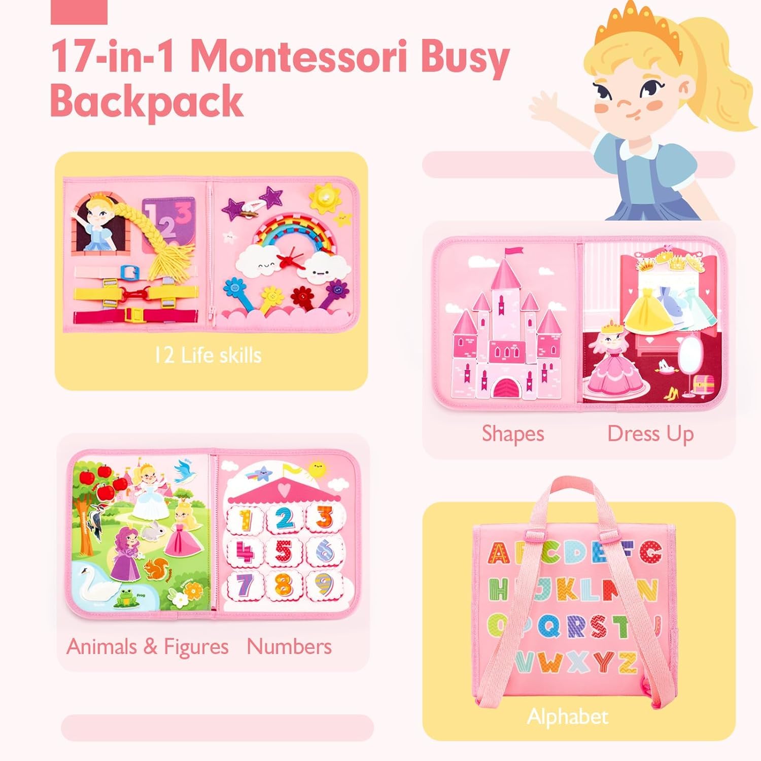 طفل مشغول مجلس اللعب مونتيسوري - مراجعة Travel Accessories Baby وسعره