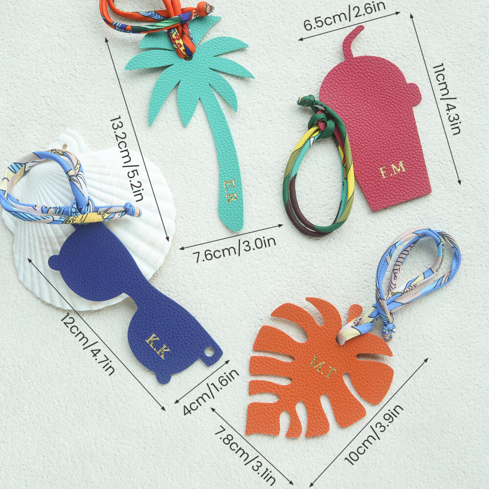 بطاقة تعريف أمتعة جلدية مخصصة  - مراجعة Travel Accessories Hong Kong وسعره