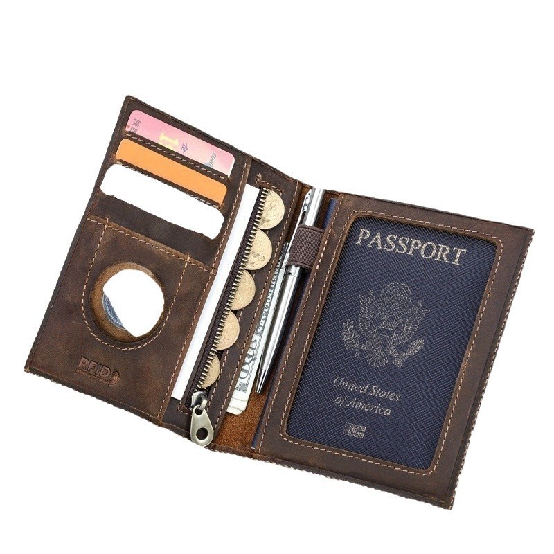 شعار مخصص جلد طبيعي سليم محفظة - مراجعة Travel Wallet Slim وسعره