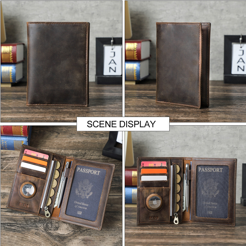 شعار مخصص جلد طبيعي سليم محفظة - مراجعة Travel Wallet Slim وسعره