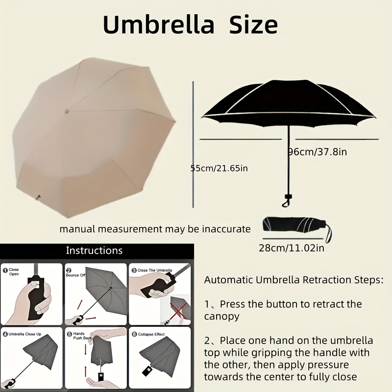 مظلة قابلة للطي تفتح وتغلق تلق - مراجعة Travel Umbrella Compact وسعره